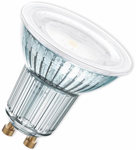 OSRAM Dimmbare PAR16 LED Reflektorlampe mit GU10 Sockel, Warmweiss (2700K), Glas Spot, 7.9W, , LED SUPERSTAR PAR16 [Energieklasse G], 650 lm, Warmweiß von Osram