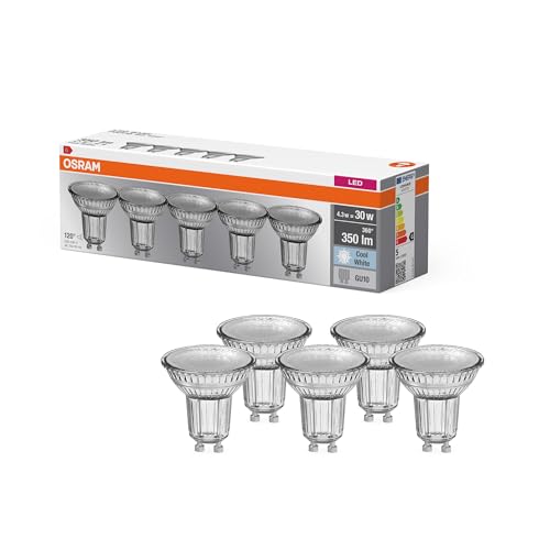 Osram LED Spot Lampe Base PAR16 4,3W 840, 4000K kaltweiß, GU10, 120°, 350 lm, Thermomanagement von Osram