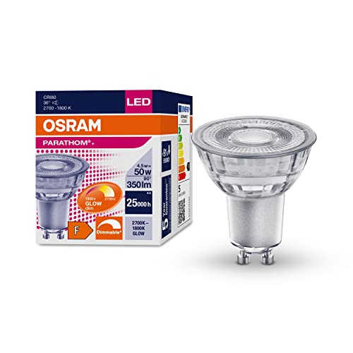 OSRAM LED-Reflektorlampen PAR16 mit GLOWdim-Effekt PARATHOM® PAR16 GLOWdim 50 36 ° 4.5 W/2700 K GU10 von Osram