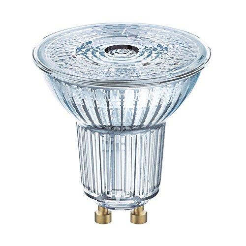 OSRAM LED-Reflektorlampen mit GU10 Sockel | energiesparend, langer Lebensdauer 15.000 H, Abstrahlwinkel 36°, kalt weiß | PAR16 50 36 ° 4.3 W/4000 K GU10 in 5-Pack von Osram