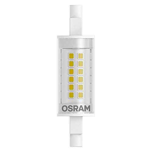 OSRAM LED Stablampe mit R7s Sockel, LED-Röhre mit 7W, Ersatz für 60W-Glühbirne, Warmweiß (2700K), 1 Stück (1er Pack) von Osram