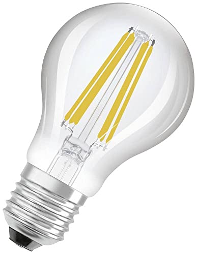 OSRAM LED Stromsparlampe, Filament Birne mit E27 Sockel, Warmweiß (3000K), 7,2 Watt, ersetzt herkömmliche 100W-Leuchtmittel, besonders hohe Energieeffizienz und stromsparend, 1er-Pack von Osram