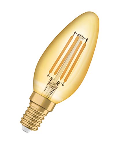 OSRAM LED Vintage Edition 1906, Sockel: E14, Nicht Dimmbar, Warmweiß, Filament Gold von Osram
