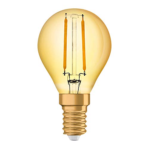 OSRAM LED Vintage Edition 1906, Sockel: E14, Nicht Dimmbar, Warmweiß, Filament Gold von Osram