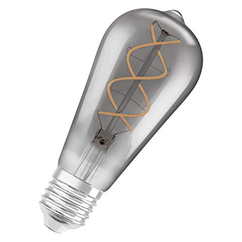 OSRAM LED Vintage Edition 1906, Sockel: E27, Nicht Dimmbar, Warmweiß, Rauchglas Optik, 1 Stück (1er Pack) von Osram