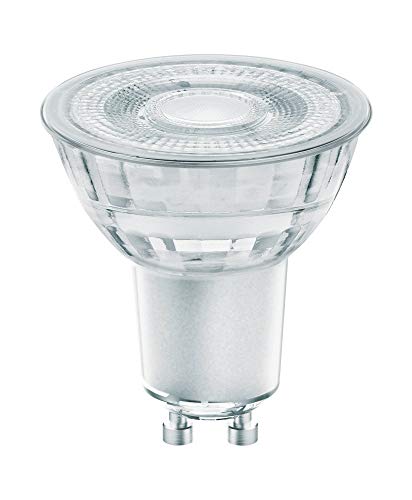 OSRAM STAR+ Dimmbare PAR16 LED Reflektorlampe mit GU10 Sockel, Warmweiss (2200K bis 2700K) mit GlowDIM-Effekt, 4.50W, Glas Spot, Ersatz für 50W-Reflektorlampe, LED SUPERSTAR PAR16 GLOWdim von Osram