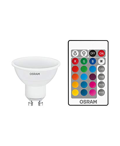 Osram LED-Retrofit-RGBW-Fernsteuerungslampen, 4er-Pack, LED-Lampe, E27-Sockel, Kaltweiß, 4000 K, 7 W, entspricht 60 W, entspricht 60 W, undurchsichtig, undurchsichtig, undurchsichtig, Einheitsgröße von Osram