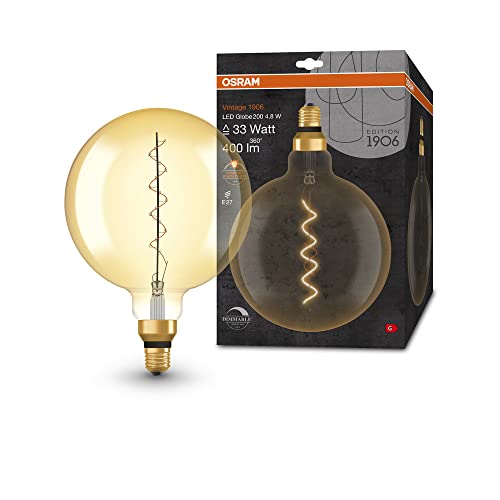 Osram Dimmbare LED-Lampen, Vintage-Edition, Gold, 33W-Ersatz von Osram