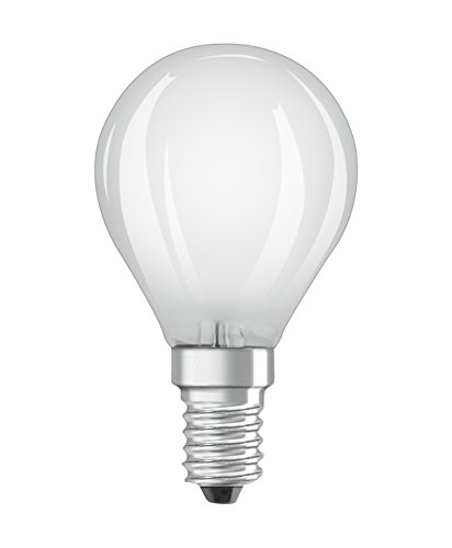 Osram LED Base Classic P Lampe, Sockel: E14, Warm White, 2700 K, 4 W, Ersatz für 40-W-Glühbirne, matt von Osram
