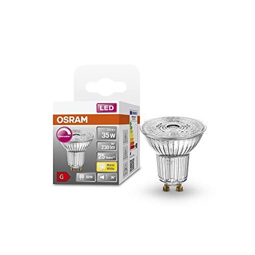 OSRAM Star Reflektor LED-Lampe für GU5.3-Sockel, klares Glas ,Kaltweiß (4000K), 345 Lumen, Ersatz für herkömmliche 35W-Leuchtmittel, nicht dimmbar, 6-er Pack von Osram