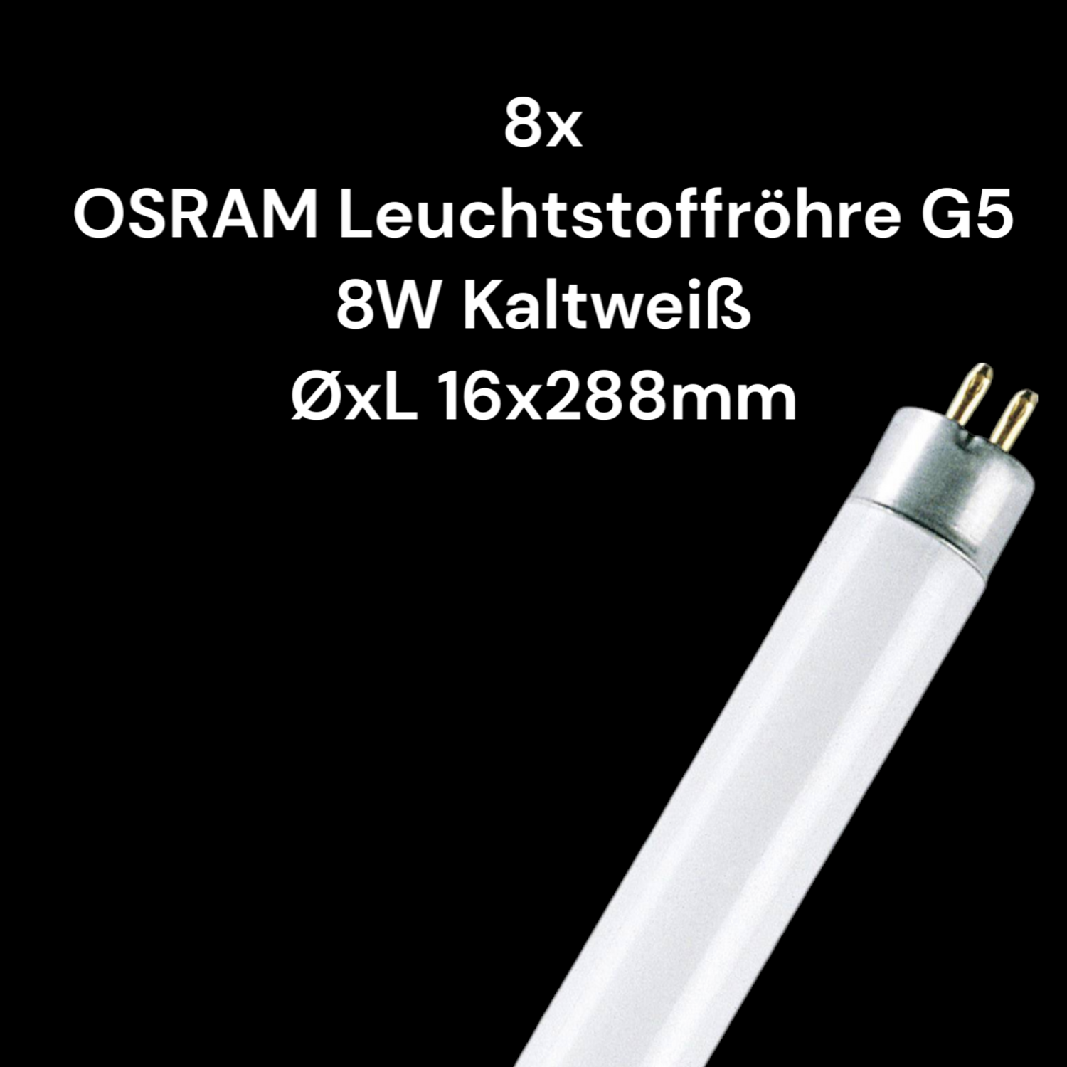 Osram Leuchtstoffröhre Leuchtmittel Eek:G G5 8 W Kaltweiß Röhrenform 8 Stück B-Ware Osram Leuchtstoffröhre Leuchtmittel Eek:G G5 8 W Kaltweiß Röhrenform 8 Stück B-Ware von OSRAM