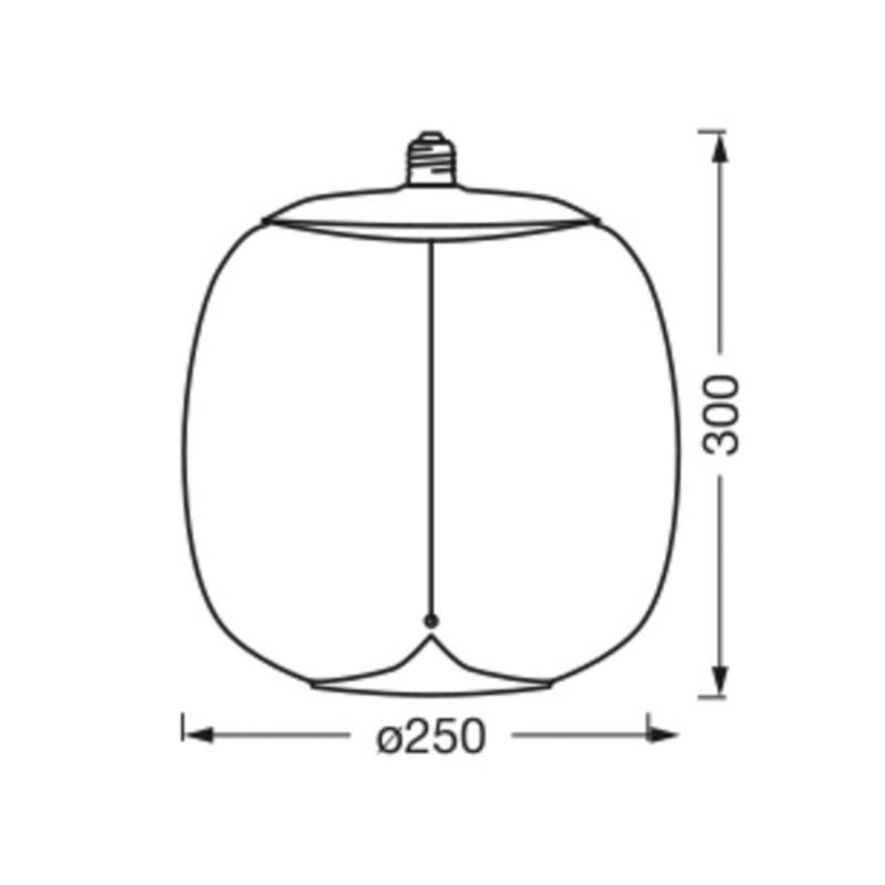 Osram Vintage 1906 Big Oval Lampe Leuchtmittel E27 Smoke Filament 1800 K Licht B-Ware von OSRAM