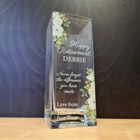 Personalisierte Ruhestand Vase, Glas Blumenvase, Abschiedsgeschenk Für Kollegen, Chef, Freund, Arbeitsgeschenke, Dekoratives Andenken Personalisierte Ruhestand Vase, Glas Blumenvase, Abschiedsgeschenk Für Kollegen, Chef, Freund, Arbeitsgeschenke, Dekoratives Andenken von OSSG
