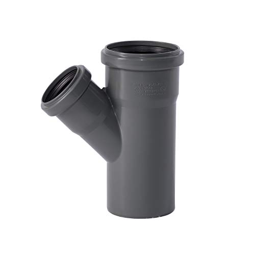 Ostendorf 173210 HTsafe Abzweig, Grau, dn75/50/45 grad von Ostendorf