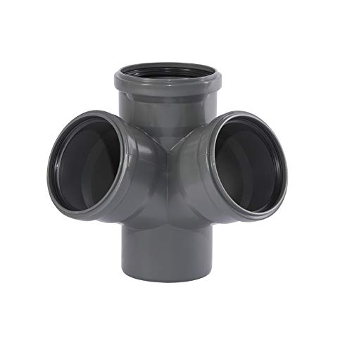 Ostendorf HTsafe Eckabzweig DN 110/110/110 67 Grad HT-Rohr, Grau, dn110/110/110/67 grad von Ostendorf