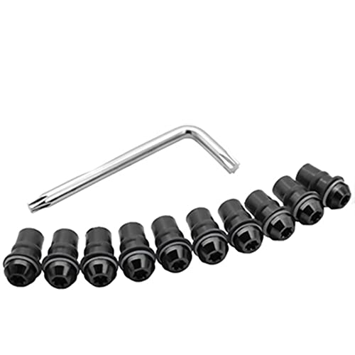 Bolzenschraube Motorrad Set M5 CNC Aluminium Windschutzscheibe Windschutzscheibe Schrauben Schraube Mutter Befestigungs Kit Für BMW R1200GS S1000RR F800GS R1200 GS S1000 RR F800 GS ( Color : Nero ) von OSTREY