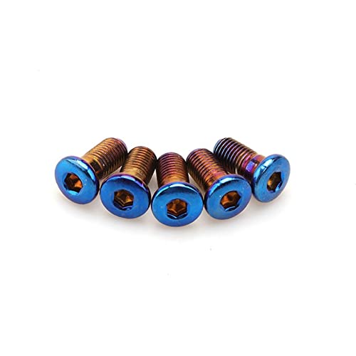 OSTREY Bolzenschraube Modifikation Von M10 * 20 Bremsscheibenschrauben Bremsscheibe Für Motorrad-Elektrofahrzeuge (Color : 5PCS) von OSTREY