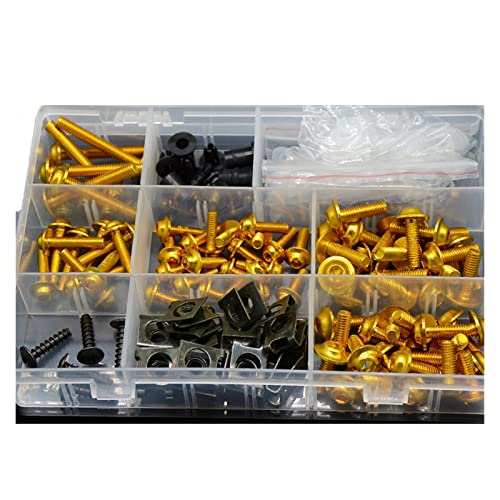 OSTREY Bolzenschraube Motorrad Verkleidungskörper Bolt Kit Schraube Speed Fastener Clip Mutter Befestigungsmutter Für H-ONDA VTR1000F VTR 1000F 1998-2005 2004 2003 2002 2001 2000 1999 (Color : Gold) OSTREY Bolzenschraube Motorrad Verkleidungskörper Bolt Kit Schraube Speed Fastener Clip Mutter Befestigungsmutter Für H-ONDA VTR1000F VTR 1000F 1998-2005 2004 2003 2002 2001 2000 1999 (Color : Gold) von OSTREY