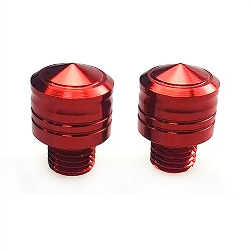 OSTREY Bolzenschraube Motorradspiegel Lenker Rückspiegel Seitenspiegel Mount Adapter Spiegelschrauben Schraube Für Kawasaki Z400 Z650 Z750 Z800 Z250 Z1000XR Z 800 Z 250 (Color : Rosso) von OSTREY