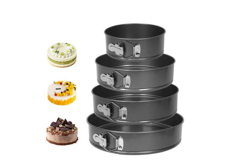 OSTWOLKE Springform 4-teiliges Springform Set Ø18/24/26/28cm runde Backformen Kuchenform OSTWOLKE Springform 4-teiliges Springform Set Ø18/24/26/28cm runde Backformen Kuchenform von OSTWOLKE