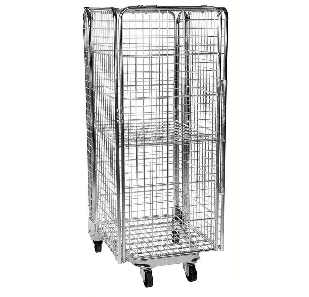 OSWALD Transportgeräte Transportwagen Gitterrollwagen 400 kg, stapelbar, 4 Seiten, LxBxH 850 x 730 x 1770 mm, (NK2010B), Elektrolytisch verzinkt, inkl. Einhängeboden OSWALD Transportgeräte Transportwagen Gitterrollwagen 400 kg, stapelbar, 4 Seiten, LxBxH 850 x 730 x 1770 mm, (NK2010B), Elektrolytisch verzinkt, inkl. Einhängeboden von OSWALD Transportgeräte