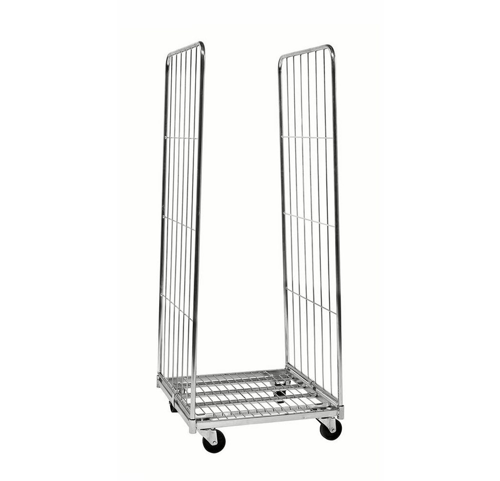 OSWALD Transportgeräte Transportwagen Gitterrollwagen mit 2 Seiten, 720 x 800 x 1.800 mm, 400 kg, verzinkt, (NK72801802B), Gitterrollwagen mit 2 Seitenteilen von OSWALD Transportgeräte