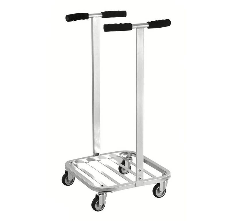 OSWALD Transportgeräte Transportwagen Müllsackständer fahrbar mit Rollen, für 125 Ltr. Säcke, 75 kg verzinkt, (NK3025), wird mit Rollen und Füßen geliefert von OSWALD Transportgeräte
