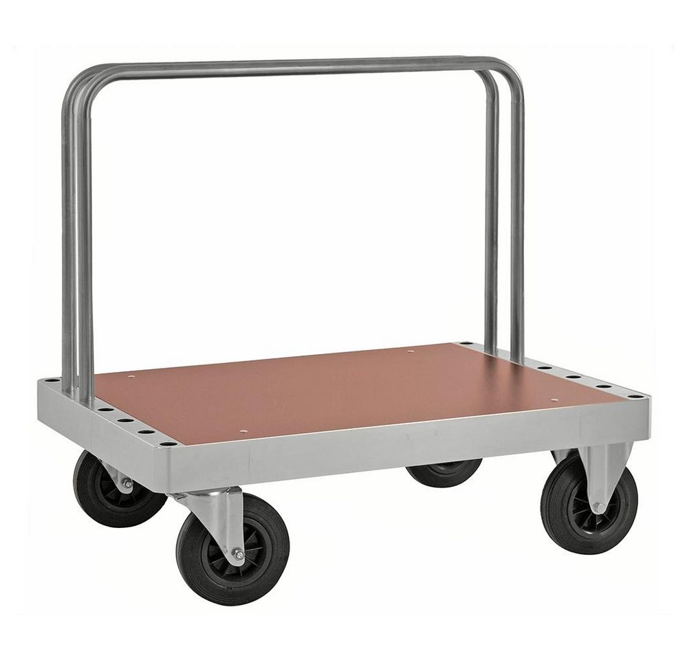 OSWALD Transportgeräte Transportwagen Plattenwagen Bügelwagen 1.200 x 800 x 920 mm, Traglast 800 kg verzinkt von OSWALD Transportgeräte
