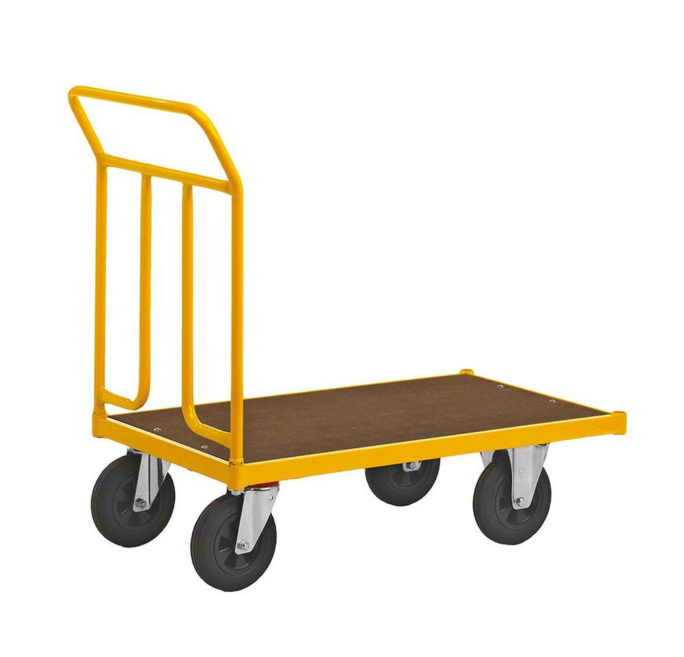 OSWALD Transportgeräte Transportwagen Plattformwagen variabel erweiterbar 1086 x 600 x 1020 mm 400 kg - gelb von OSWALD Transportgeräte