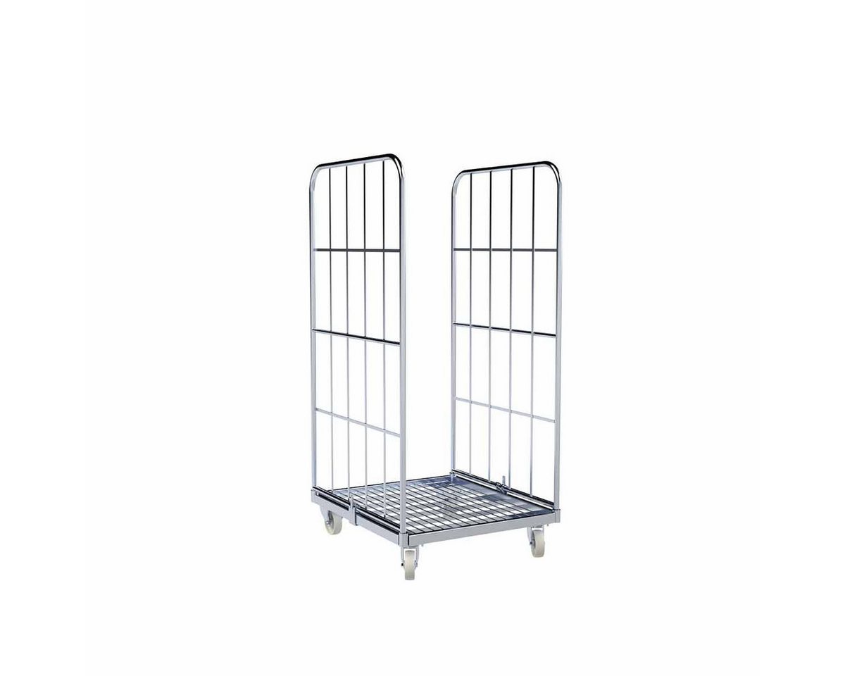 OSWALD Transportgeräte Transportwagen Rollbehälter 2-seitig, 724 x 815 x 1.830 mm, 500 kg, Rollplatte Metall, (RW10119), Nutzhöhe 1.640 mm, Rollplatte aus Metall von OSWALD Transportgeräte