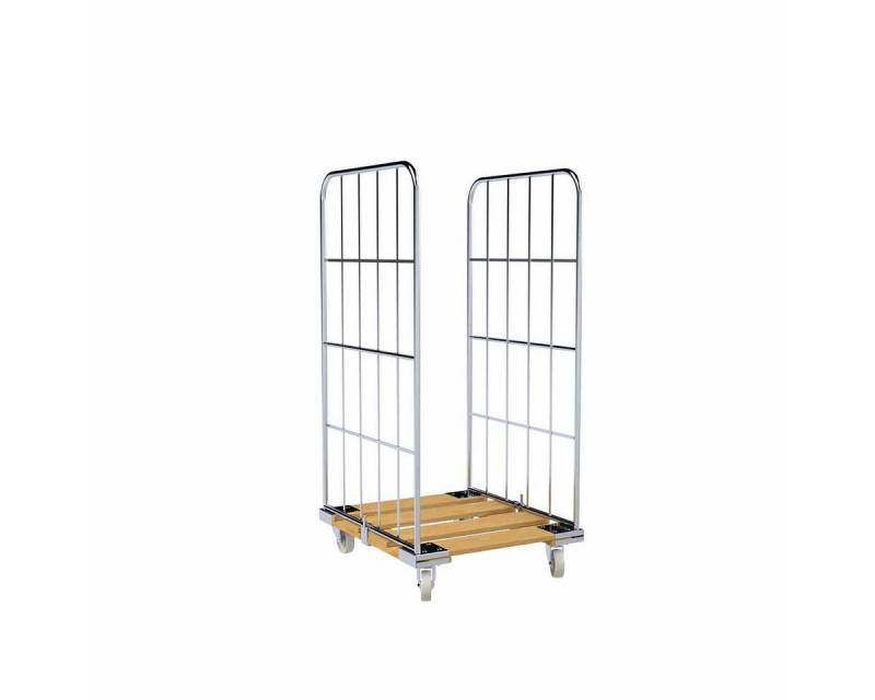 OSWALD Transportgeräte Transportwagen Rollbehälter 2-seitig Rollplatte aus Holz, 724 x 815 x 1.530 mm 500 kg, (RW10058), Rollplatte aus Holz, Nutzhöhe 1.340 mm von OSWALD Transportgeräte