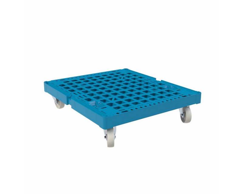 OSWALD Transportgeräte Transportwagen Rollplatte Kunststoff, 724 x 815 x 190 mm, 500 kg, Lichtblau, (RW10010), Kunststoffboden aus hochwertigem HDPE-Material von OSWALD Transportgeräte
