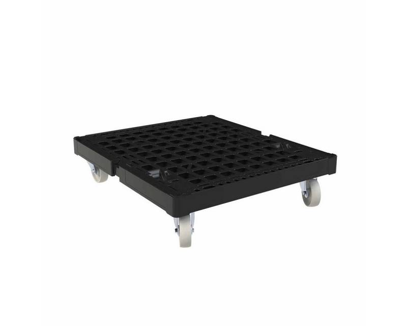 OSWALD Transportgeräte Transportwagen Rollplatte Kunststoff, 724 x 815 x 190 mm, 500 kg, Schwarz, (RW10015), Kunststoffboden aus hochwertigem HDPE-Material von OSWALD Transportgeräte