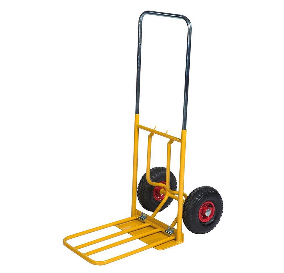 OSWALD Transportgeräte Transportwagen Sackkarre 150 kg, klappbarer Ladebügel, Luftreifen, teleskopierbar von OSWALD Transportgeräte