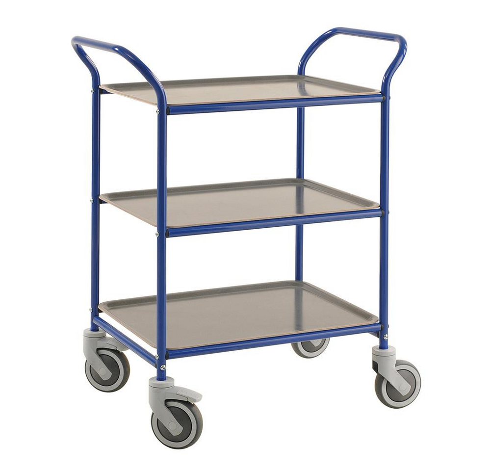 OSWALD Transportgeräte Transportwagen Servierwagen Tablettwagen 770 x 495 mm - 150 kg - blau/anthrazit, (NK1620-BA), Pulverlackiert mit 3 abnehmbaren Tabletts OSWALD Transportgeräte Transportwagen Servierwagen Tablettwagen 770 x 495 mm - 150 kg - blau/anthrazit, (NK1620-BA), Pulverlackiert mit 3 abnehmbaren Tabletts von OSWALD Transportgeräte