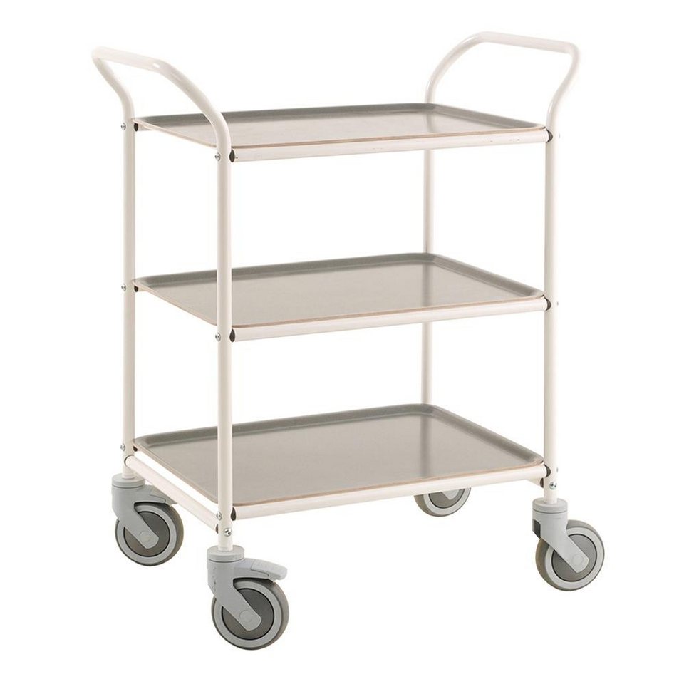 OSWALD Transportgeräte Transportwagen Servierwagen Tablettwagen 770 x 495 mm - 150 kg - weiß/anthrazit, (NK1620-VA), Pulverlackiert mit 3 abnehmbaren Tabletts OSWALD Transportgeräte Transportwagen Servierwagen Tablettwagen 770 x 495 mm - 150 kg - weiß/anthrazit, (NK1620-VA), Pulverlackiert mit 3 abnehmbaren Tabletts von OSWALD Transportgeräte