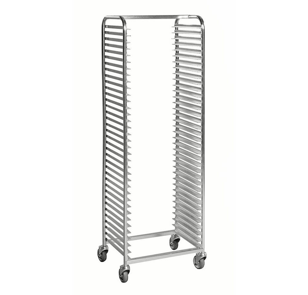 OSWALD Transportgeräte Transportwagen Tablettwagen für 36 Tabletts 600 x 440 x 1.880 mm, 150 kg - verzinkt, Elekrolytisch verzinkt von OSWALD Transportgeräte