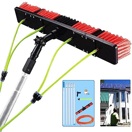 OSmari 5-12m Long Window Cleaning Pole,Water Fed Telescopic Brush,Extendable Cleaner for Conservatory Roofs,Cleaning Photovoltaic,30cm,12m Rute von OSmari