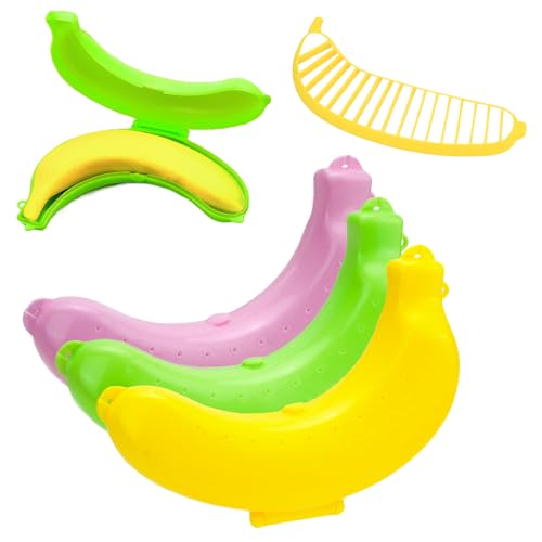 OT-NVWOZR 3 Stück Bananenbox mit Bananenschneider, Kunststoff Bananendose Tragbar Bananen Aufbewahrungsbox Bananentresor Bananenhalter für Unterwegs Mittagessen Picknick Camping OT-NVWOZR 3 Stück Bananenbox mit Bananenschneider, Kunststoff Bananendose Tragbar Bananen Aufbewahrungsbox Bananentresor Bananenhalter für Unterwegs Mittagessen Picknick Camping von OT-NVWOZR