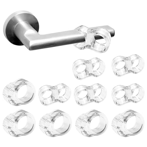 10PCS Door Handle Buffers,Transparent Door Stopper Latch Door Buffer Door Handle Stopper Handle Stopper,Transparent Door Handle Buffer, Door Handle Protection,For Protecting Walls And Furniture von OTAIVE