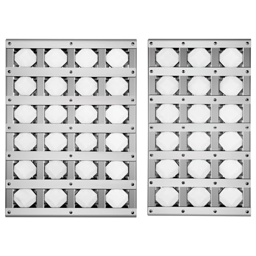 OTAMECE 1 Packung 100–2070 und 1 Packung 100–2089 Brikettschale für Grillteile im Freien, 2 Stück strahlende Tabletts für Grillteile im Freien mit Keramikstäben von OTAMECE