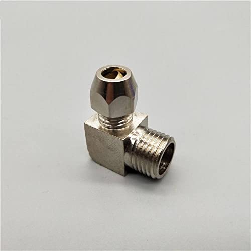 Pneumatische Anschl¨¹sse Au?engewinde 1/8" 1/4" 3/8" 1/2" Ellbogen Messing passend f¨¹r 4 6 8 10 12 14 16 mm OD Rohrkupplung Adapter Stecker, 1/4 ", OD Rohr 14 mm von OTANA