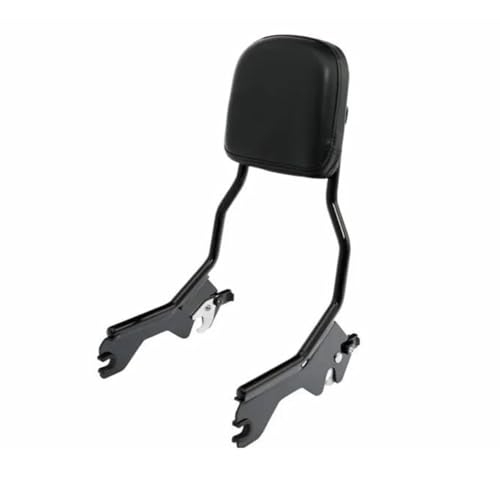 OTBEHUWJ Motorrad Gepäckhalterung Für Harley Für Softail Für Low Rider Sport Glide FXLR FLSB FXLRS 2018 2019 2020 2021 2022 2023 2024 Motorrad Aufrecht Rückenlehne(Black) von OTBEHUWJ