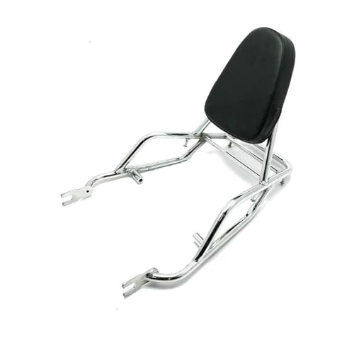 OTBEHUWJ Motorrad Gepäckhalterung Für W400 W650 W800 Motorrad Rückenlehne Hinten Gepäck Rack(Chrome) von OTBEHUWJ