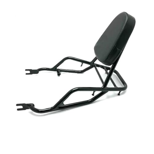 OTBEHUWJ Motorrad Gepäckhalterung Für W400 W650 W800 Motorrad Rückenlehne Hinten Gepäck Rack(Glossy Black) von OTBEHUWJ