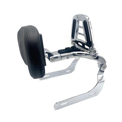 OTBEHUWJ Motorrad Gepäckhalterung Motorrad Passagier Rückenlehne Mit Klapp Gepäck Rack Für B&MW R18 B Klassische 2020 2021 2022 2023(R18 Silver) von OTBEHUWJ