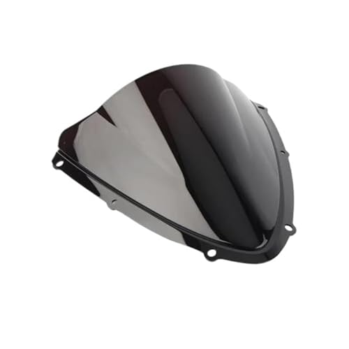 OTBEHUWJ Motorrad Windschild Für Suzuki GSX-R GSXR 600 750 GSXR600 GSXR750 K8 2008-2010 Windschutzscheibe Double Bubble Windschutzscheibenverkleidung Motorradzubehör(Schwarz) von OTBEHUWJ