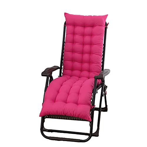 OTBK Sitzkissen Gartenstuhlauflage Indoor Outdoor Stuhlauflagen Hochlehner-Auflage Sitzauflage Liege Rocking Stuhl Pad (Color : Pink, Size : 120x48cm) von OTBK