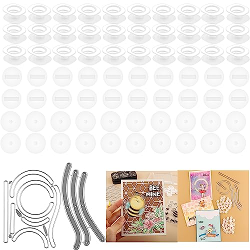 72 Stück/Set Mini-Action-Wobbles, selbstklebende Federn, kleine Wobbler, Movers Gleiter für Schiebekarten, rotierendes Schieben für Kartenherstellung, DIY, ScrapbookingBastelarbeiten, Verzierungen 72 Stück/Set Mini-Action-Wobbles, selbstklebende Federn, kleine Wobbler, Movers Gleiter für Schiebekarten, rotierendes Schieben für Kartenherstellung, DIY, ScrapbookingBastelarbeiten, Verzierungen von OTCRAFT