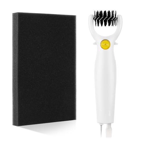Craft 3 in 1 Mehrzweck-Bastelwerkzeug-Set, Stanzpinsel, 3-in-1-Unkrautwerkzeug, Bürste, Schaben, Piercing, Prägen und Stanzzubehör, einziehbares Design, DIY-Scrapbooking-Zubehör, Stanzpapierentferner von OTCRAFT